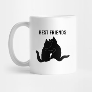 Best friends - black cats Mug